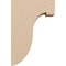 Ekena Millwork 5"W x 10"D x 15"H Classic Del Monte Rough Cedar Woodgrain TimberThane Corbel, Primed Tan CORUR05X10X15DELRCPR - alternate 2